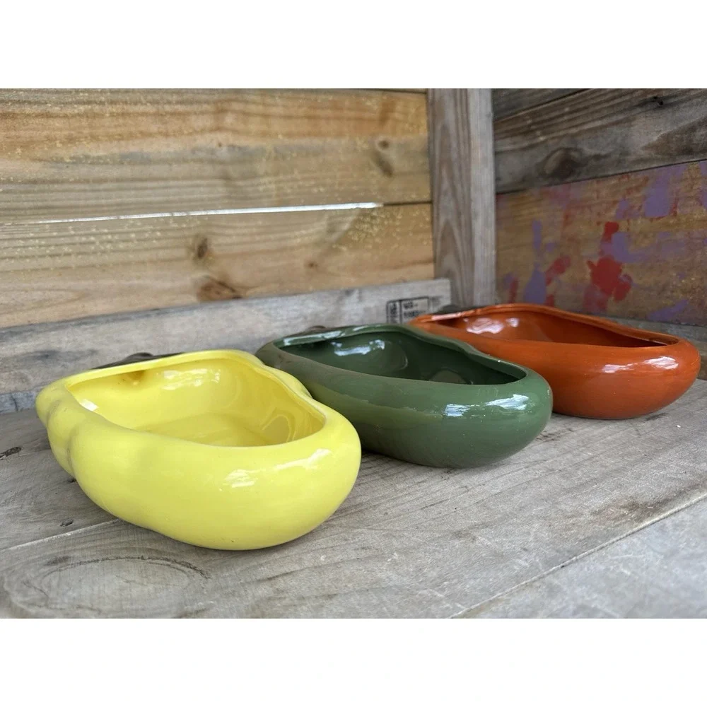 Vintage‎ Houston Harvest Bowl Mexican Fiesta Colorful Pepper Set Of 3